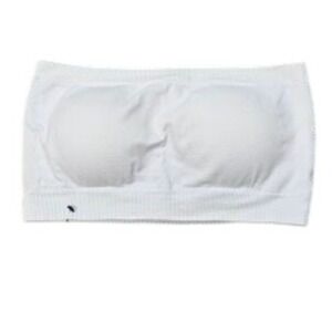 Rachel Roy White Seamless Padded Strapless Tube Bra Top Bardot Size M